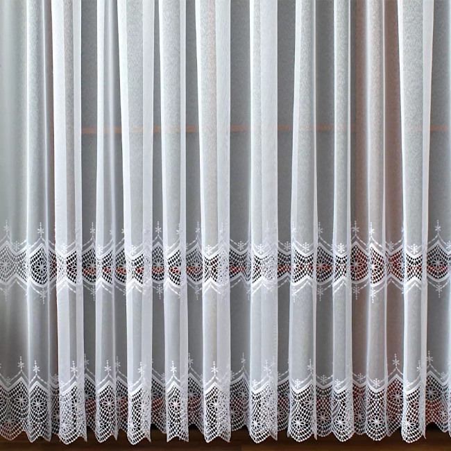 Firana krótka do parapetu 450x170 - Firana gotowa gipiurowa na karnisz 200-300cm